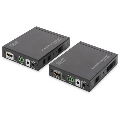 Digitus DS-55504 HDMI, Infrarood, RS232 Extender (verlenging) via netwerkkabel RJ45 100 m