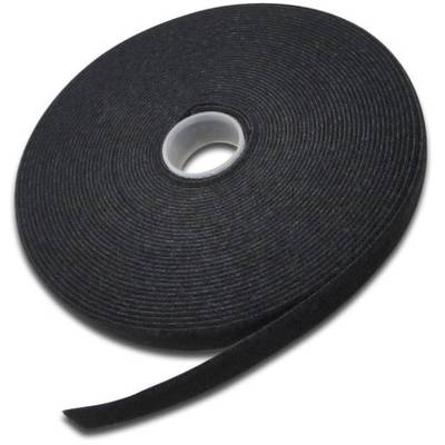 Digitus AK-770905-100-S Klittenband Om te bundelen, Om op te naaien Lusdeel, Haak- en lusdeel, Haakdeel (l x b) 10 m x 1