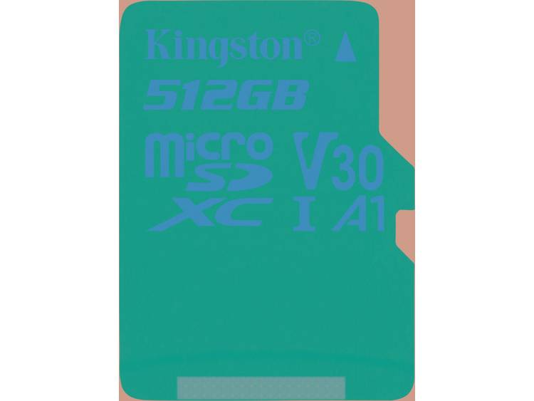 Kingston Canvas React microSDXC-kaart 512 GB Class 10, UHS-I, Class 3 UHS-I , v30 Video Speed Class