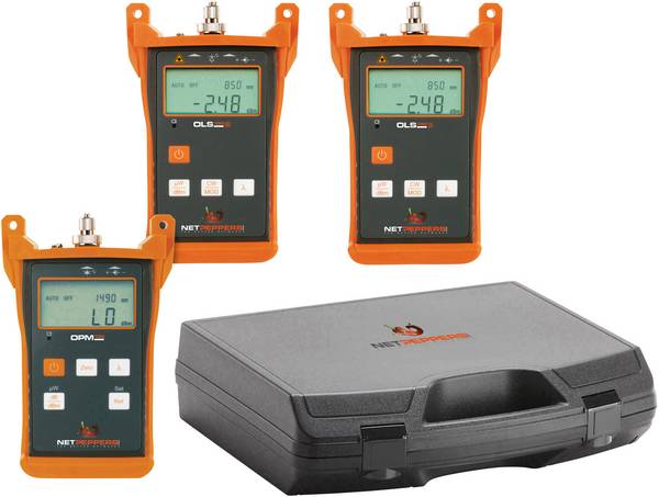 NetPeppers NP-OLT-QUAD NP-OLT-QUAD Glasvezeltester  Meetbereik: Netwerk, Telecommunicatie