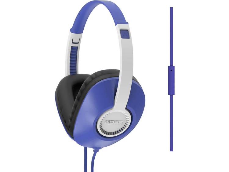 KOSS UR23iB HiFi Koptelefoon Over Ear Headset, Volumeregeling, Ruisonderdrukking Blauw