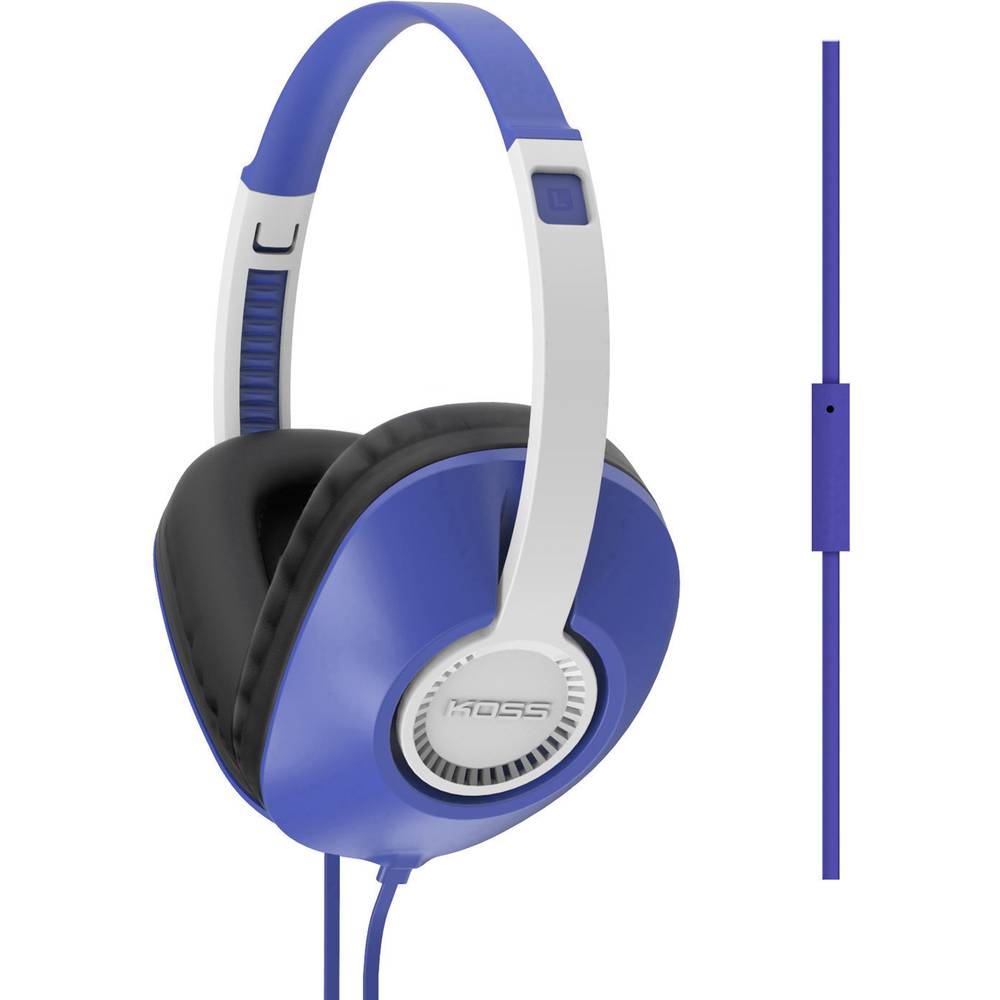 KOSS UR23i Over Ear koptelefoon HiFi Kabel Blauw Headset, Volumeregeling