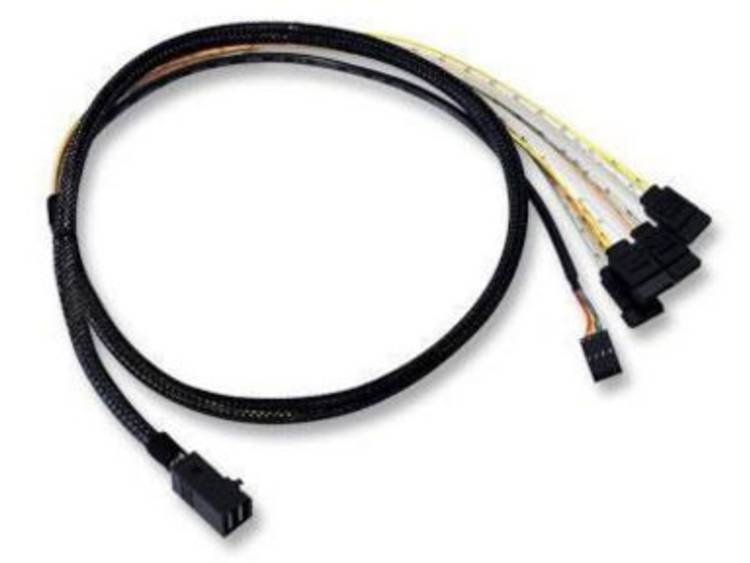 LSI SAS cable, SFF-8643 to SATA SB, 1.0m (LSI00411)
