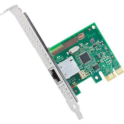 Een groene netwerkkaart met zilveren aansluitingen, geschikt voor computeruitbreidingen, toont elektronische schakelingen en chips.