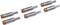 Drie schroevendraaier-bits met draaimomentwaardes van 0,2 Nm tot 0,6 Nm. Details bevatten tekstlabels op de bits.