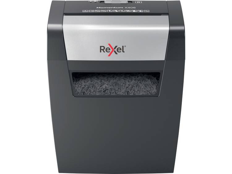 Papierversnipperaar Rexel Momentum X406 Cross cut 4 x 28 mm 15 l Aantal bladen (max.): 6 Veiligheids