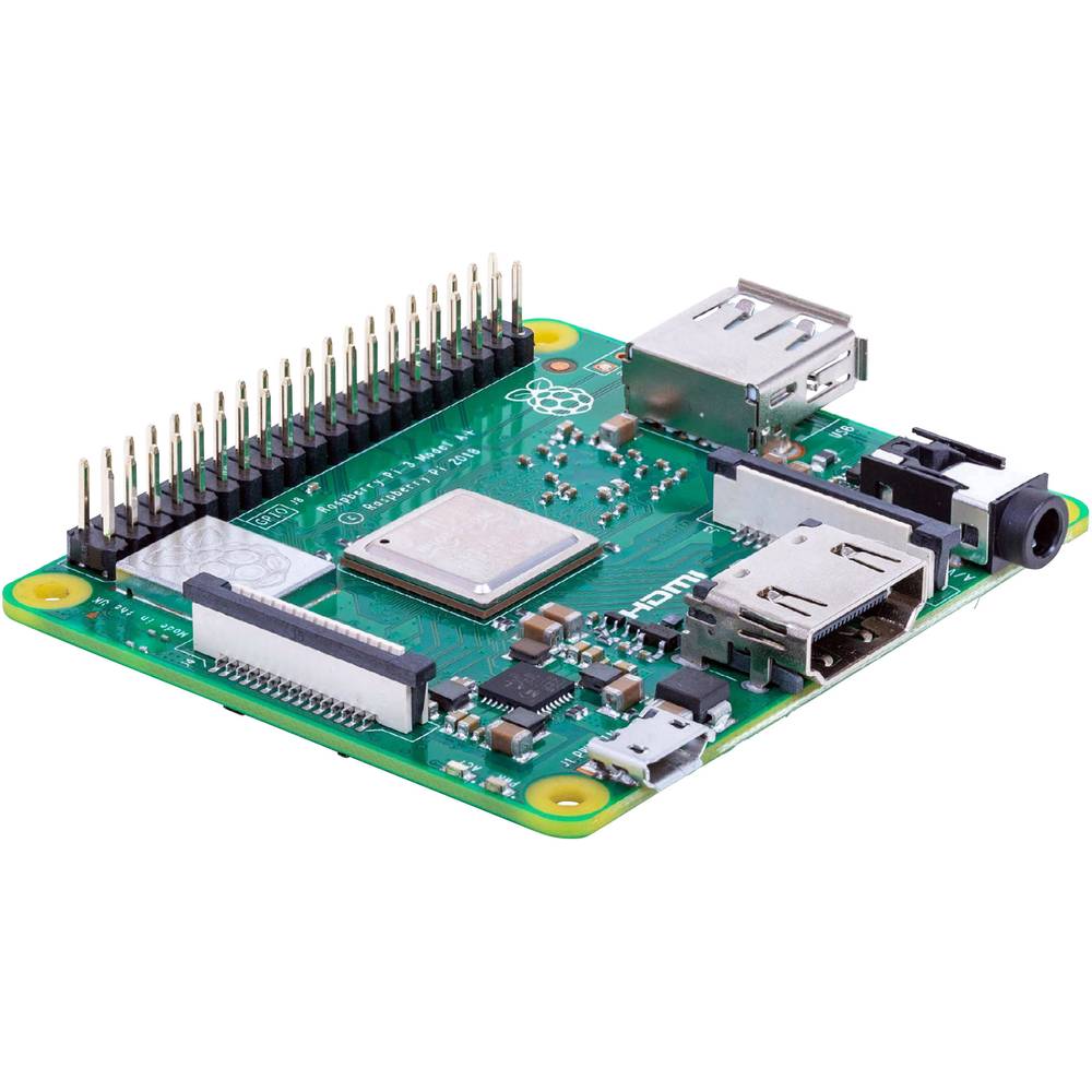 Raspberry Pi® RB-Set-3A+ Raspberry Pi 3 A+ 512 MB 4 x 1.4 GHz Incl. netvoeding, Incl. Noobs OS, Incl. HDMI-kabel, Incl. behuizing, Incl. koellichaam