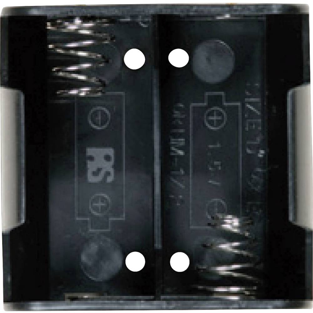 Takachi SN 1-2S Batterijhouder 2 D (mono) Drukknopaansluiting (l x b x h) 71.6 x 70.7 x 28.9 mm
