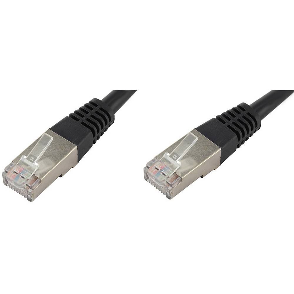 econ connect F6TP7SW RJ45 Netwerkkabel, patchkabel CAT 6 S/FTP 7.00 m Zwart Pair afscherming 1 stuk(s)