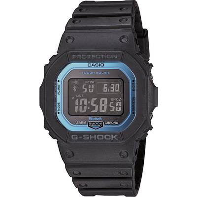 Casio GW-B5600-2ER Horloge Zendergestuurd, Solar (l x b x h) 13.4 x 42.8 x 48.9 mm Zwart, Blauw Materiaal (behuizing): H