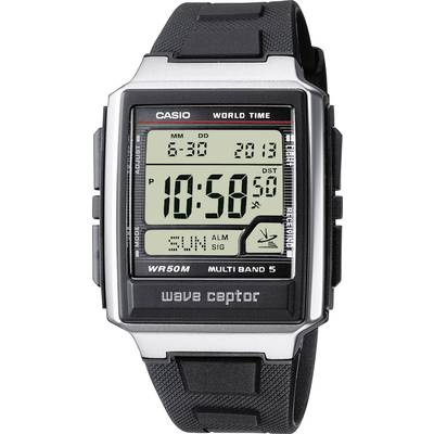 Casio Zendergestuurd Horloge WV-59E-1AVEG (l x b x h) 48.3 x 39 x 12.5 mm Zilver Materiaal (behuizing): RVS, Hars Materi