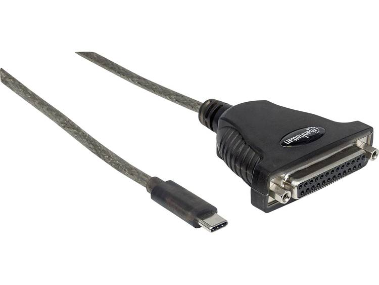 Manhattan USB Adapter [1x USB-C stekker 1x D-sub bus 25-polig] 152518