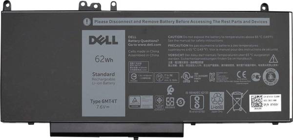 Dell 6MT4T 6MT4T Laptopaccu 7.6 V 8100 mAh Dell