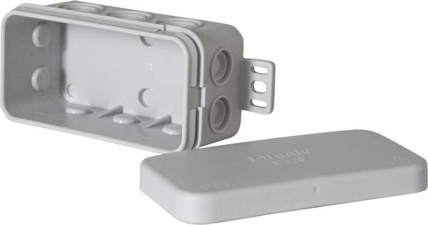 F-Tronic E126 Aftakkast (l x b x h) 75 x 37 x 40 mm Lichtgrijs IP54 10 stuk(s)