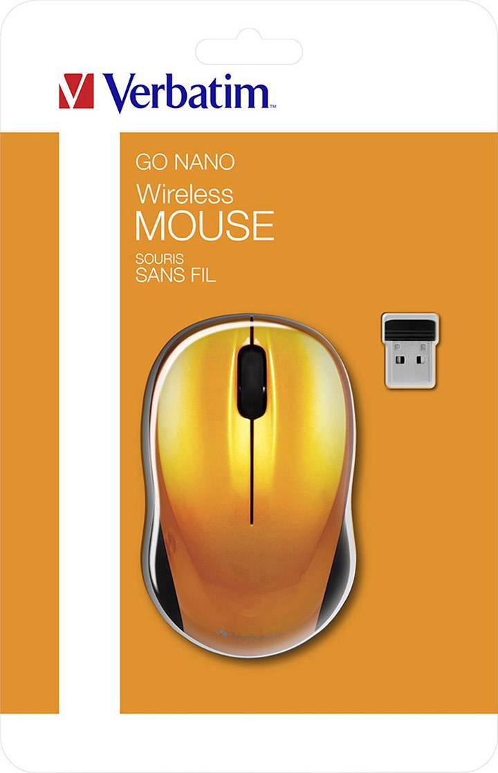 Verbatim Go Nano Muis Radiografisch Optisch Oranje 3 Toetsen 1600 dpi-6