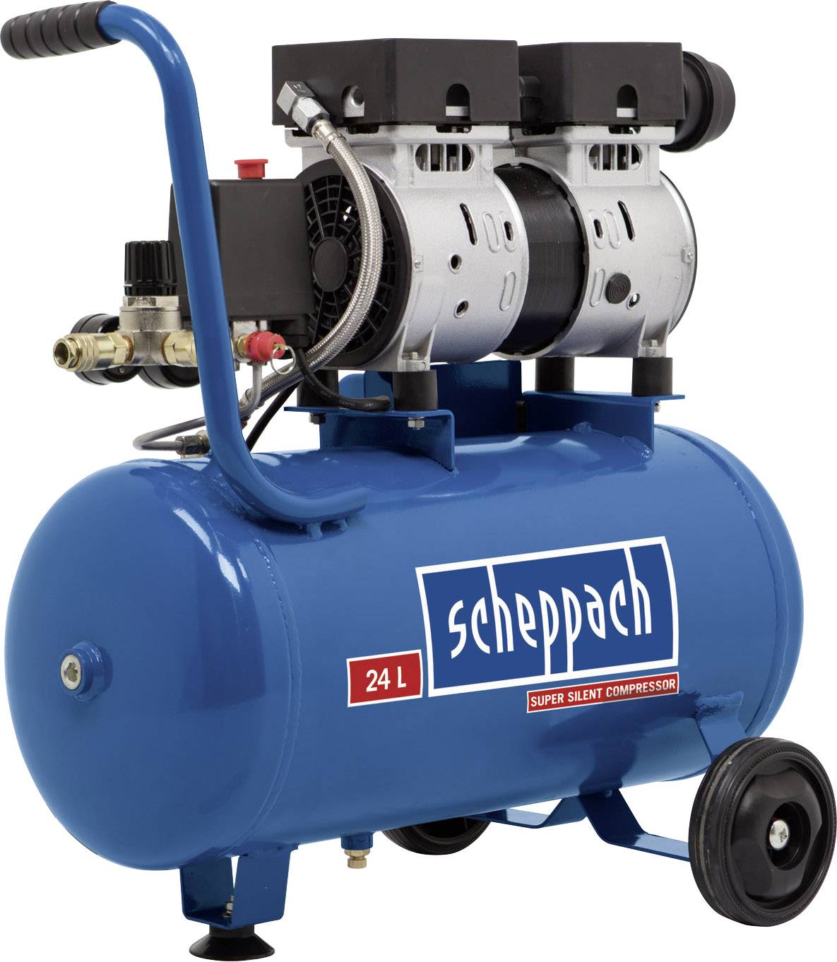 Scheppach HC24Si Pneumatische Compressor 24 L 8 Bar | Conrad.nl