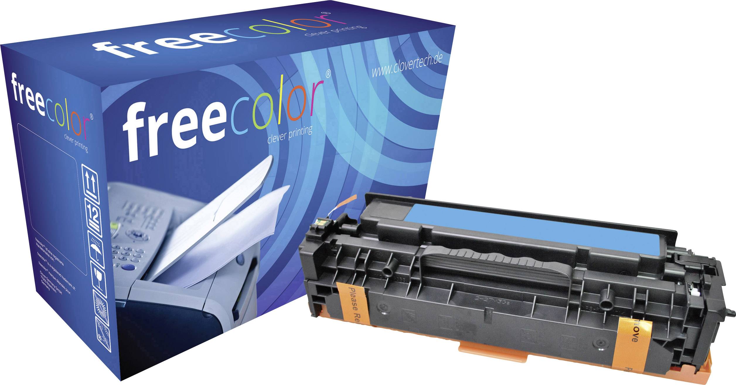 freecolor M451C-FRC Toner vervangt HP 305A, CE411A Cyaan 2600 bladzijden Compatibel Tonercassette-0