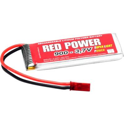 Red Power LiPo accupack 3.7 V 900 mAh Aantal cellen: 1 25 C Softcase BEC