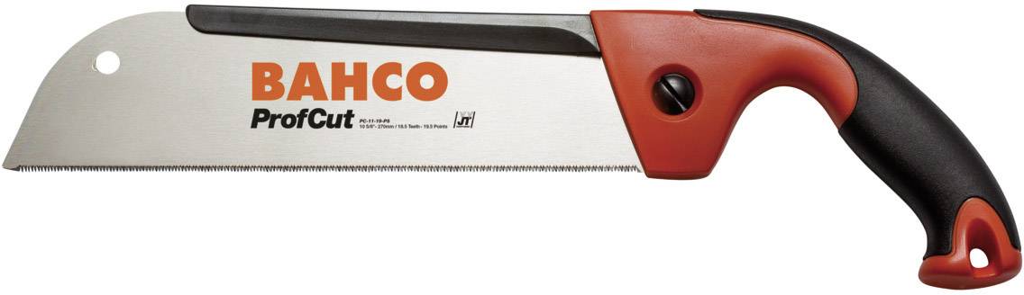 Japanse trekzaag 'Bahco ProfCut', oranje en zwart, geschikt voor houtbewerkingen. Ergonomische handgreep voor een betere grip.