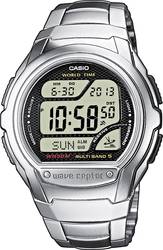 Casio Zendergestuurd Horloge WV-58DE-1AVEG (l x b x h) 53.4 x 43.7 x 12 mm Zilver Materiaal RVS, Hars Mater