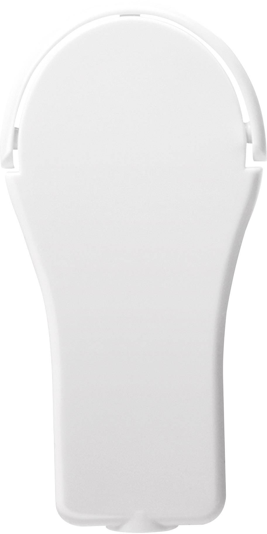 Een witte, ovale gereedschapsinzet voor een keukenmixer, die wordt gebruikt voor het bereiden van verschillende soorten deeg.