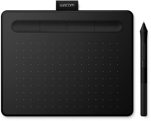 Wacom kleine tablet met drukgevoelige toetsen, 152x95 mm, USB, ExpressKeys, 2540 lpi, 133 pps, 230 g, zwart