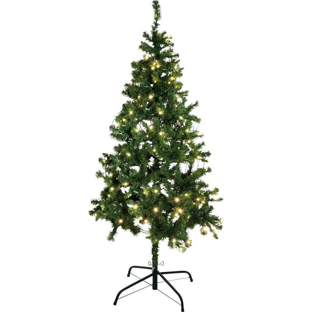 Europalms Kerst - Kerstboom binnen - Kunststof - Kunstkerstboom - Met Verlichting - LED - 180 cm
