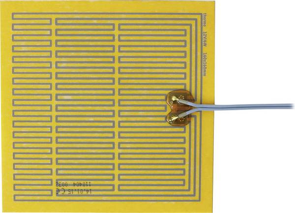Thermo TECH Polyester Verwarmingsfolie Zelfklevend 12 V/DC, 12 V/AC 6 W Beschermingsklasse IPX4 (l x b) 160 mm x 160 mm