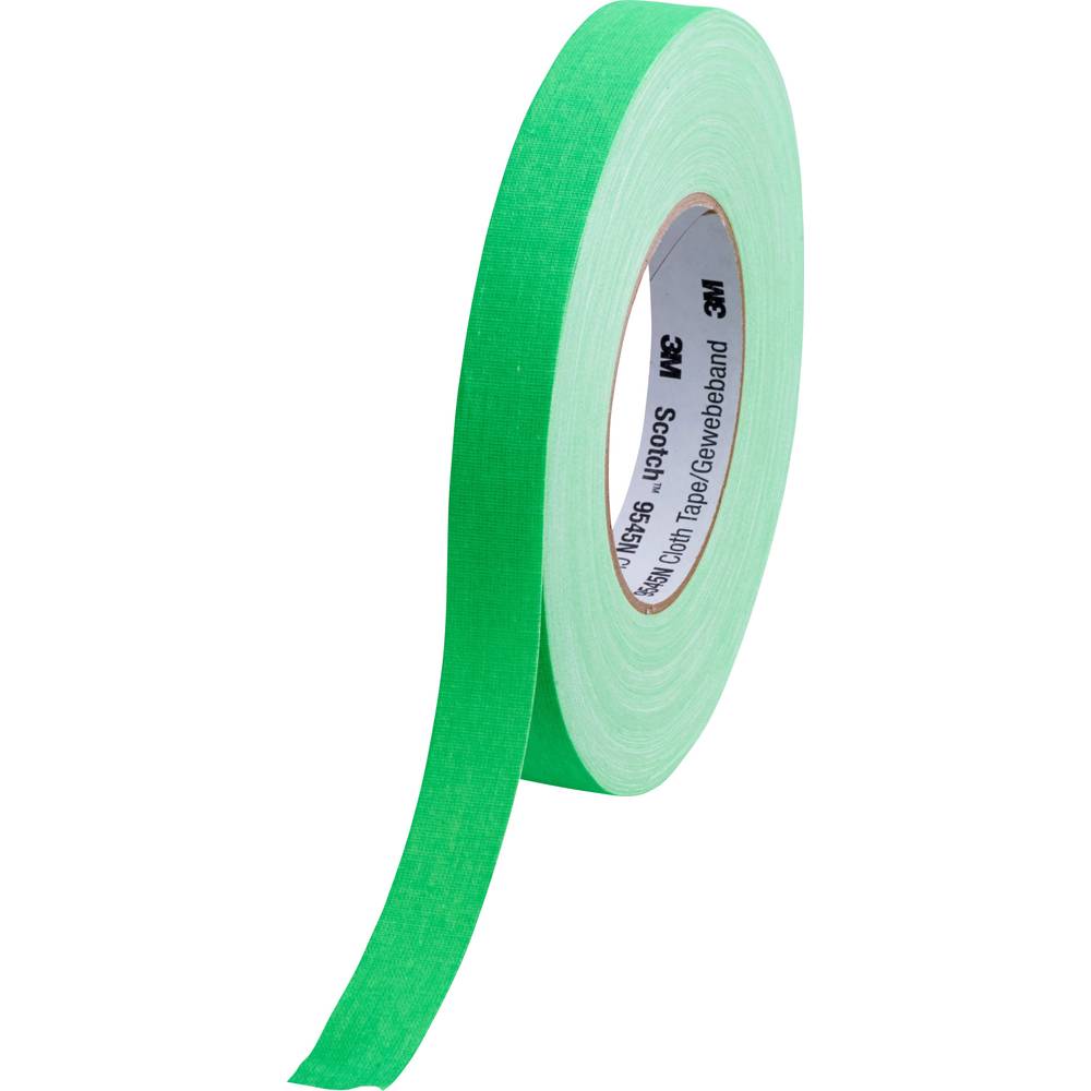 MMM zelfkl tape Scotch 9545N, viscose, neon groen, (lxb) 56mx19mm