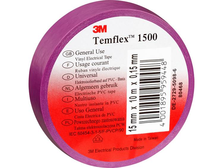 TemFlex 1500 19x25vi Adhesive tape 25m 19mm violet TemFlex 1500 19x25vi