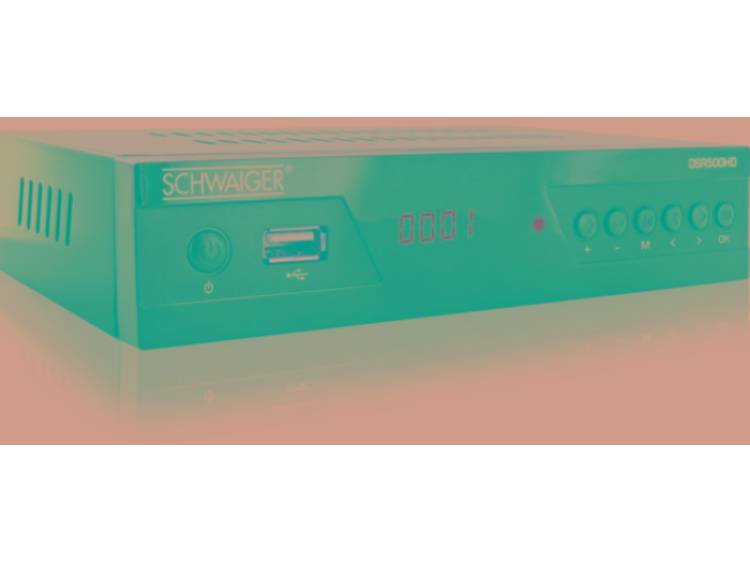 Schwaiger DSR500HD HD-satellietreceiver Front-USB Aantal tuners: 1
