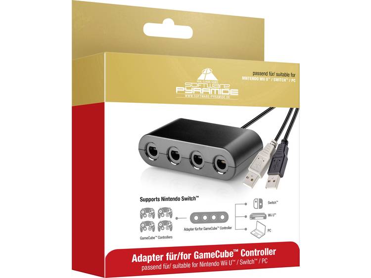 Software Pyramide GameCube Controller Adapter voor Nintendo Switch