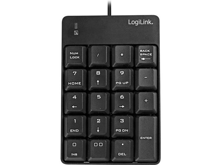 LogiLink ID0184 USB numeriek toetsenbord Zwart
