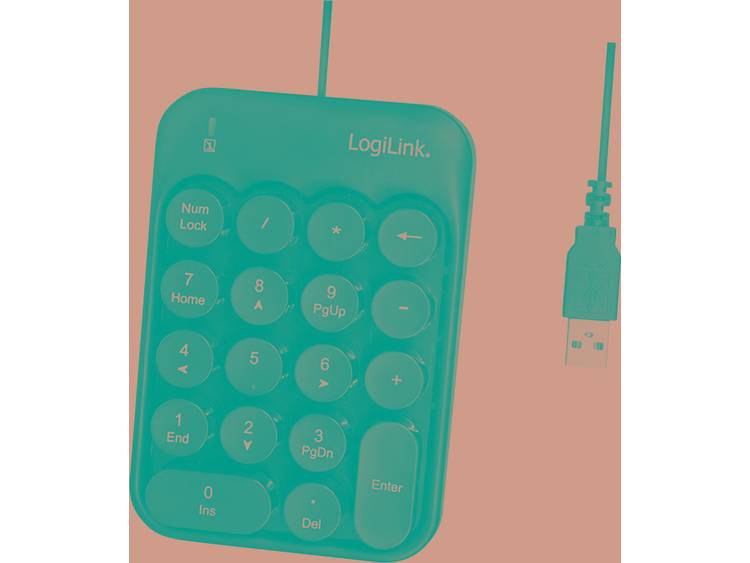 LogiLink ID0174 USB numeriek toetsenbord Zwart