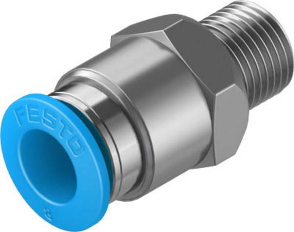 FESTO Rechte koppeling 153004 QS-1/8-8    Buis-Ø: 8 mm  Afm. schroefdraad: R1/8 1 stuk(s)