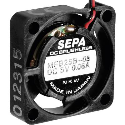 SEPA MFB25B05 Axiaalventilator 5 V/DC 23 l/min (l x b x h) 25 x 25 x 6.5 mm 