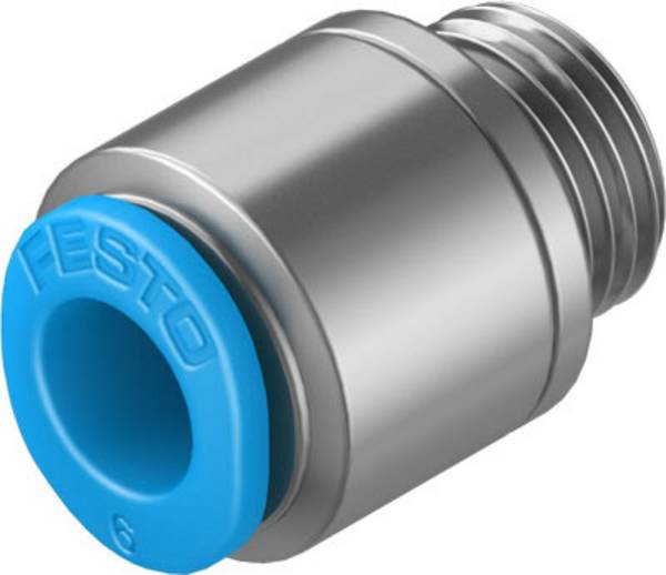FESTO Rechte koppeling 186267 QSM-G1/8-6-I    Buis-Ø: 6 mm  Afm. schroefdraad: G1/8" 1 stuk(s)
