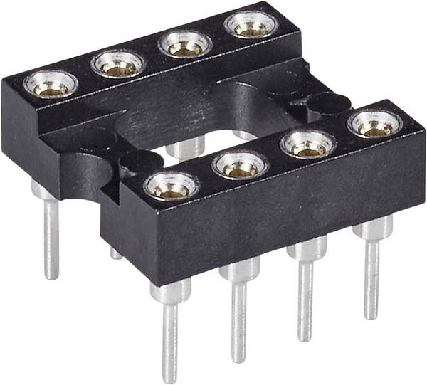 IC-fitting Rastermaat: 7.62 mm, 2.54 mm Aantal polen: 8 Precisiecontacten 1 stuk(s)