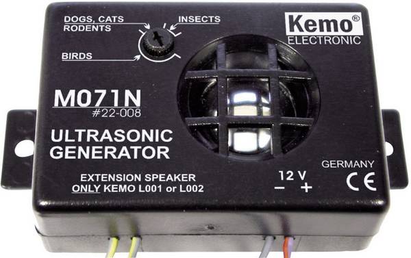 Kemo M071N Dierenverschrikker Functies: Meerdere frequenties Werkingssfeer: 30 m² 1 stuk(s)