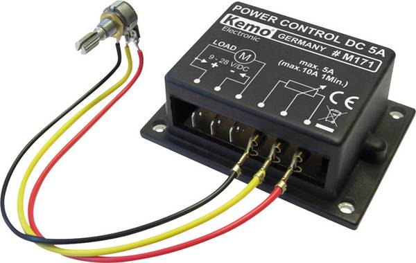 Kemo M171 Vermogensregelaar Module 9 V/DC, 12 V/DC, 24 V/DC
