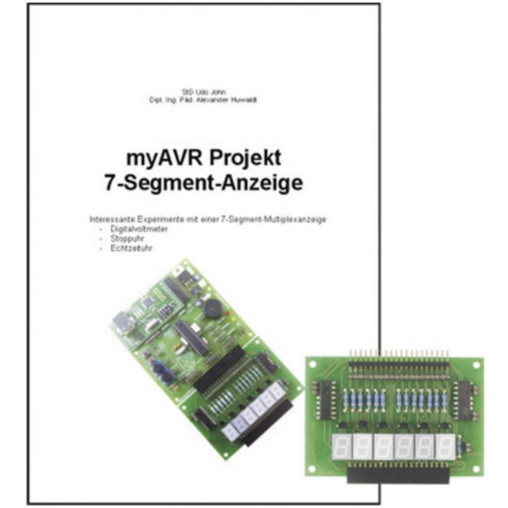 myAVR Uitbreidingspakket Projekt 7-Segment-Anzeige