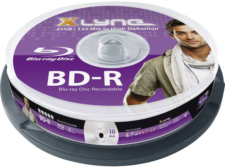 Blu-ray BD-R disc 25 GB Xlyne 8010000 10 stuks Spindel