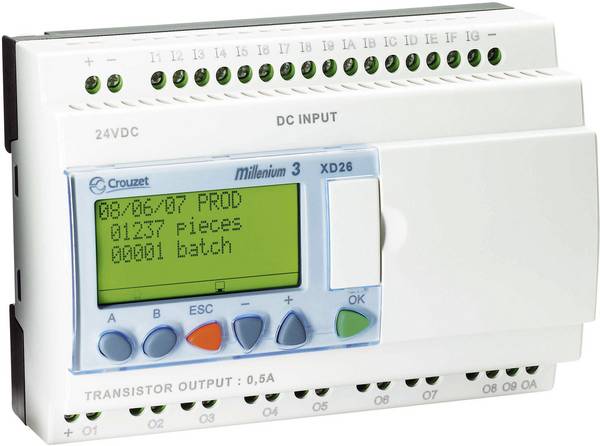Crouzet 88970162 Millenium 3 XD26 S PLC-aansturingsmodule 24 V/DC