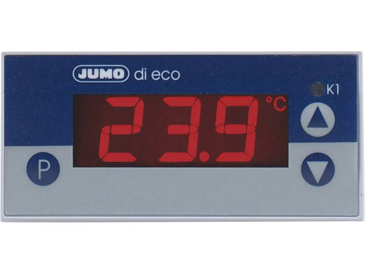 JUMO di eco digitaal temperatuurweergave-instrument 12 24 V= Inbouwmaten 69 x 28.5 mm Inbouwdiepte 5