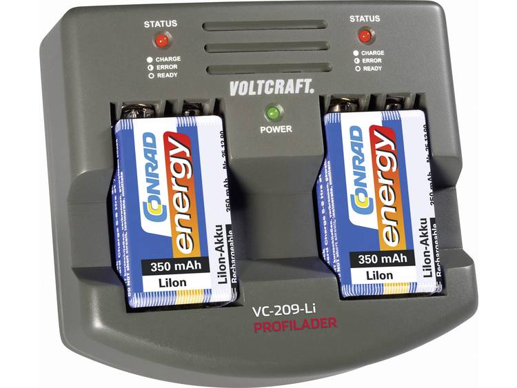 VOLTCRAFT Batterijlader VC2009-Li 9V-blok Li-Ion 200009 VC209-Li