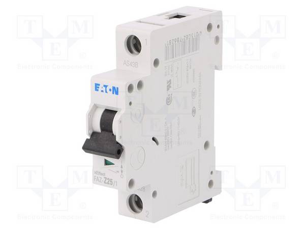 EATON ELECTRIC FAZ-Z25/1 Installatieautomaat; 230/400VAC; Inom: 25A; Polen: 1; op DIN-rail - 1 stuk