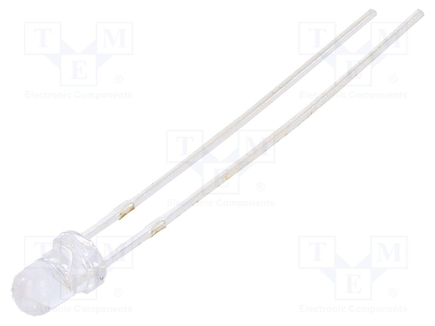 NTE Electronics NTE30046 IR-zender; 3mm; transparant; 30°; 1,28÷1,5VDC; λp max: 940nm; THT - 3 stuks-0
