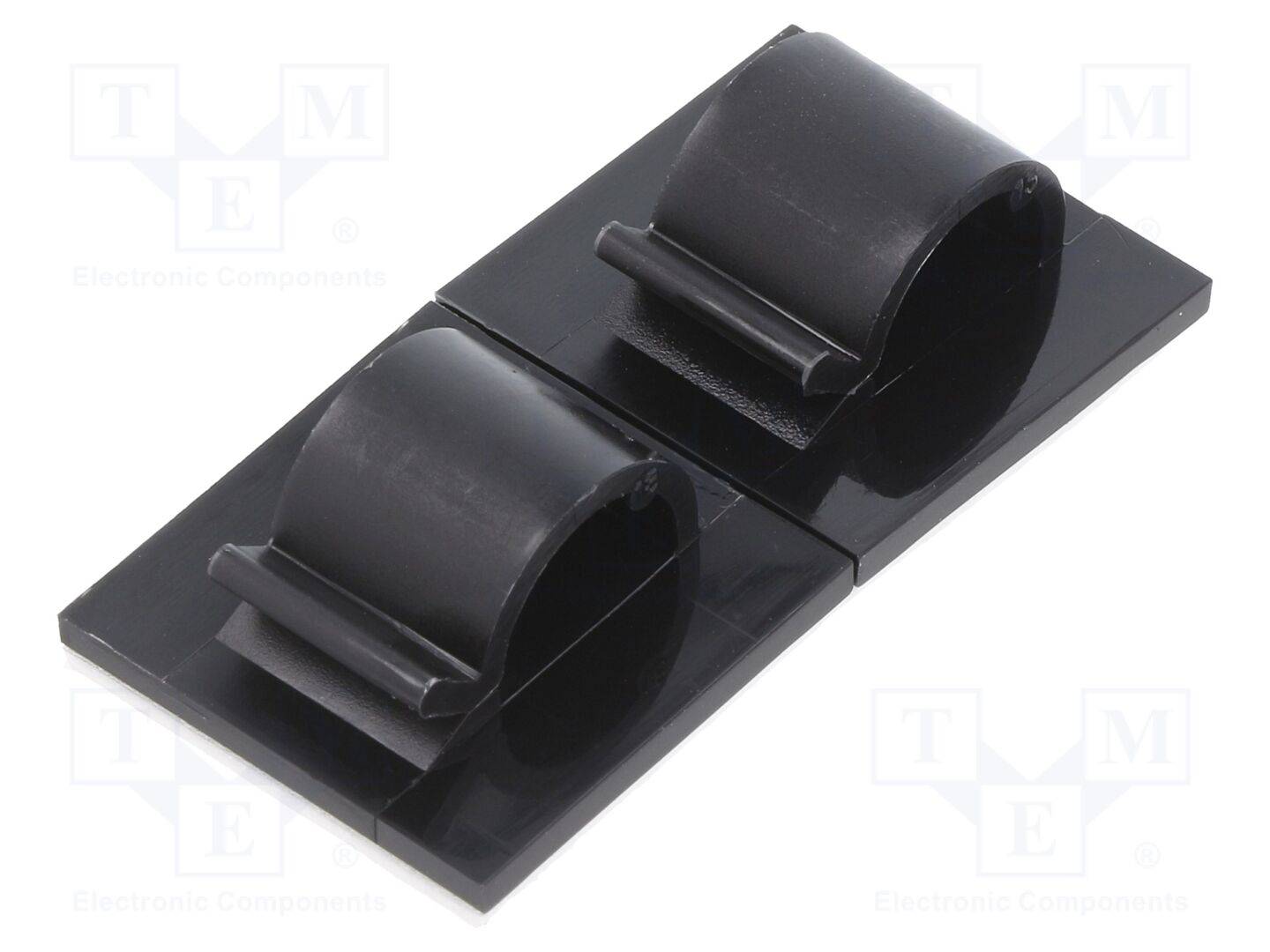 HELLERMANNTYTON RB8-PA66-BK Zelfklevende houder; Øbundel: 8mm; polyamide; zwart; W: 11,5mm - 1000 stuks-0