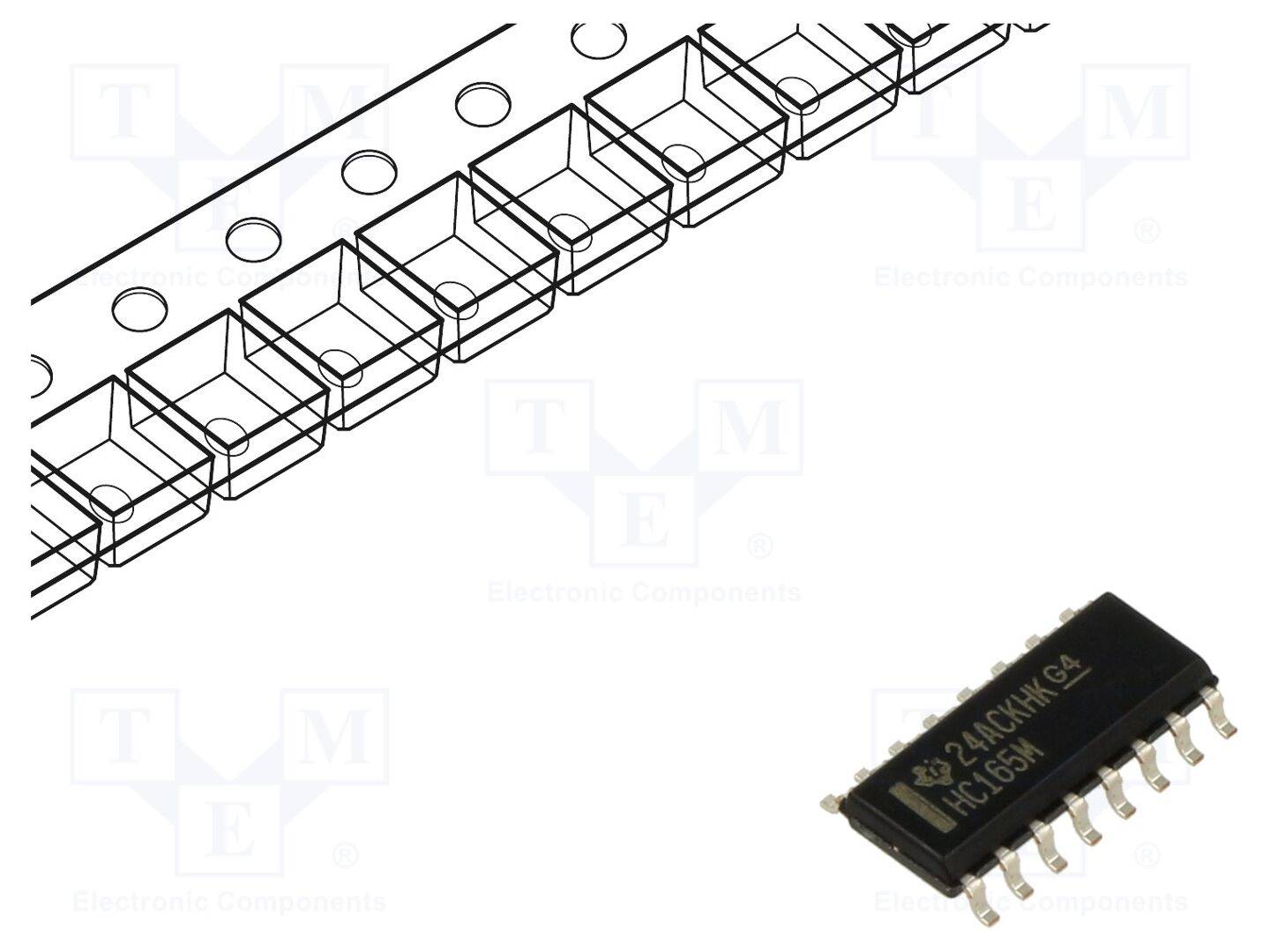 TEXAS INSTRUMENTS CD74HC165M96 IC: digitaal; SMD; SO16; HC; 2÷6VDC - 1 stuk-0