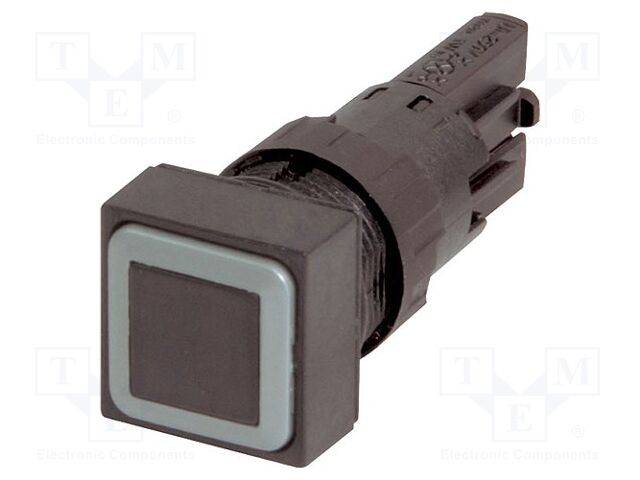 EATON ELECTRIC Q18DR-SW Schakelaar: druk-; 16mm; Stab.pos: 2; zwart; RMQ-16; pos: 2; Ø16,2mm - 1 stuk